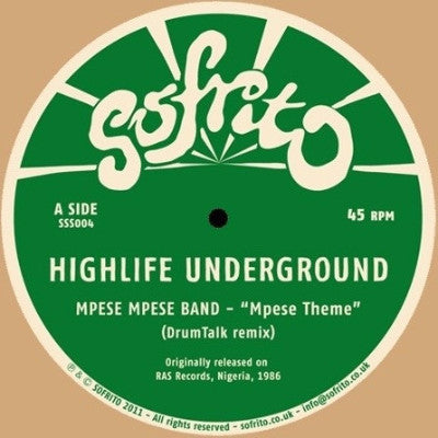 Highlife Underground EP (New 12")