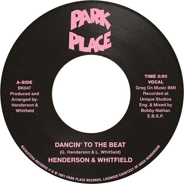 Dancin' To The Beat (New 7")