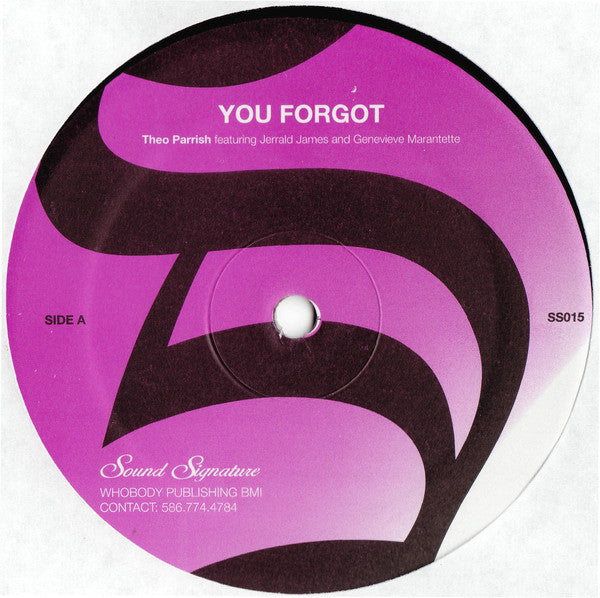 You Forgot / Dirt Rhodes (New 12")