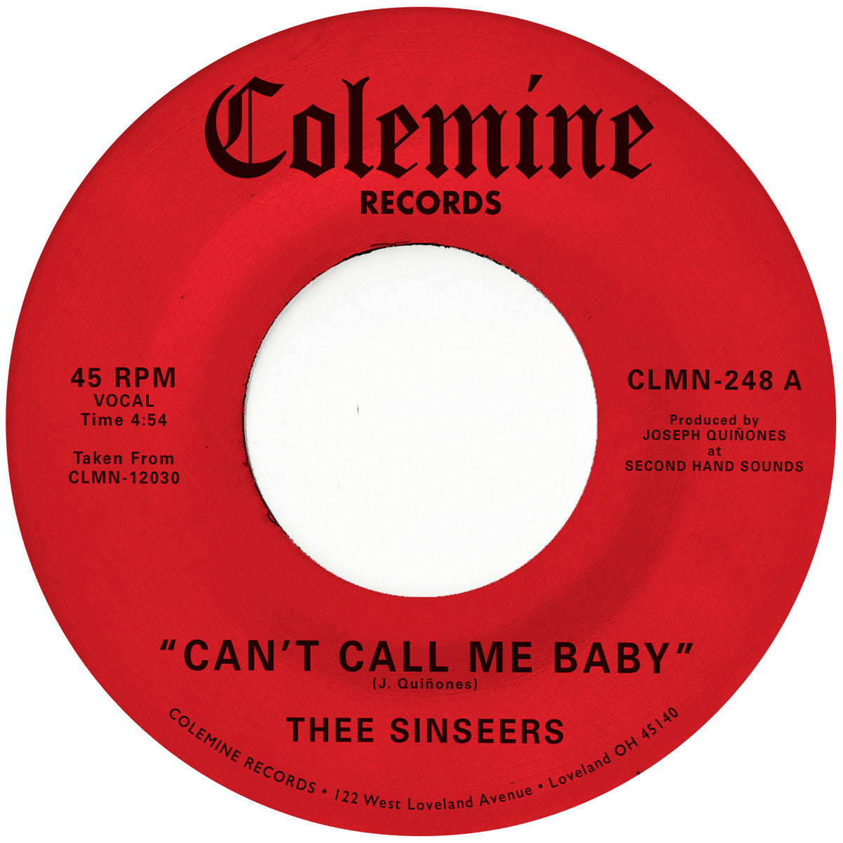 Can't Call You Baby / Take A Chance (New 7")