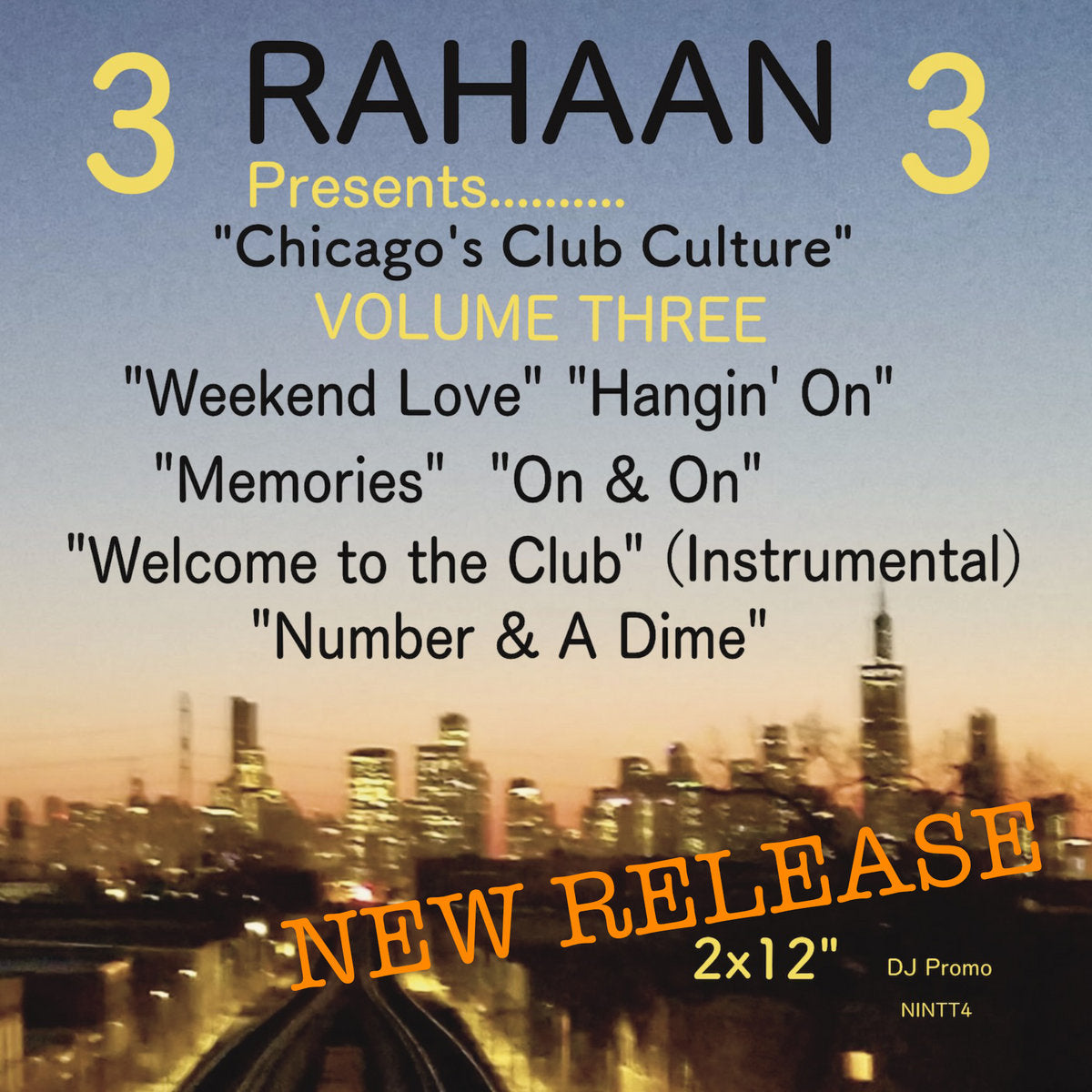 Rahaan “Volume Three” - (Disco Remixes) (New 2 x 12") *PREORDER*