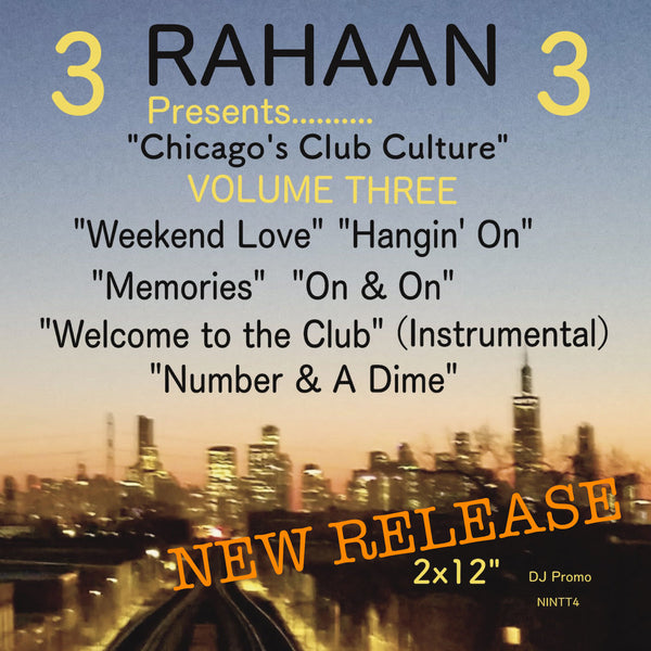 Rahaan “Volume Three” - (Disco Remixes) (New 2 x 12") *PREORDER*