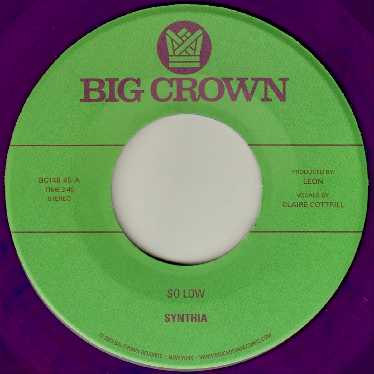 So Low b/w You & I (New 7")