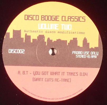 Disco Boogie Classics - Volume Two (New 12")