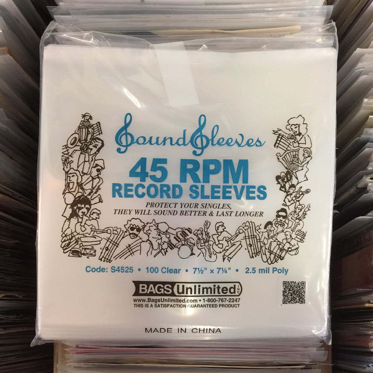 100 Protective Plastic 7" Sleeves