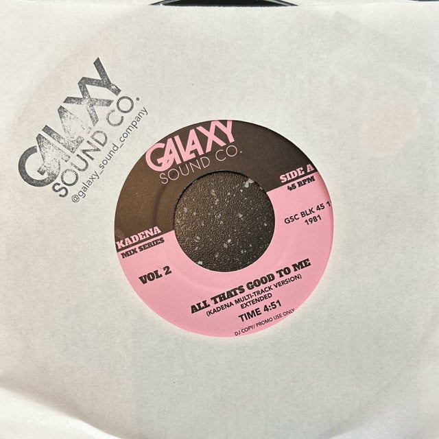 GalaxySoundCo Edits (Kadena Mix Series) - That's Good To Me Vol.2 (New 7")