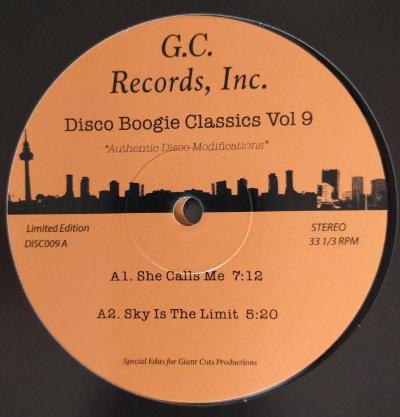 Disco Boogie Classics Vol. 9 (New 12")