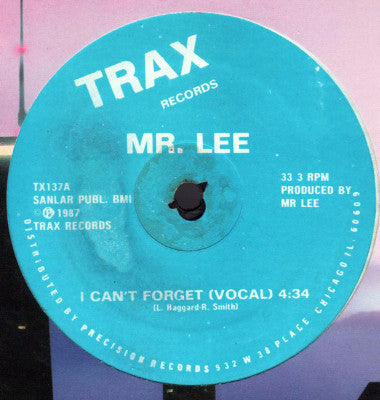 I Can't Forget (New 12")