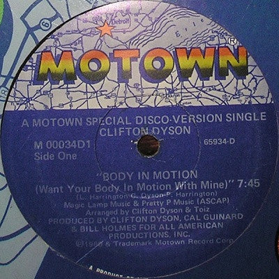 Body In Motion (Used 12")