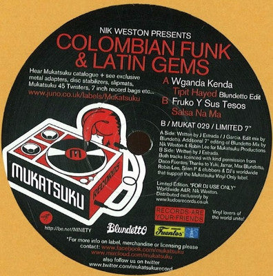 Colombian Funk & Latin Gems (New 7")