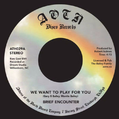 We Want To Play for You (New 7")