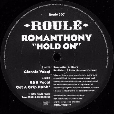 Hold On (New 12")