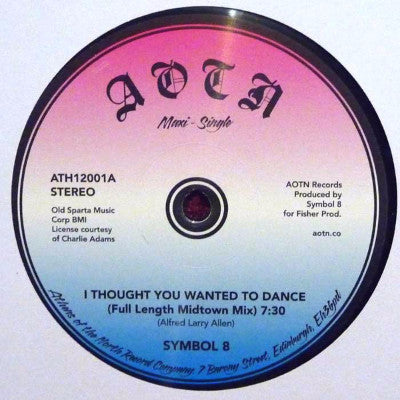 I Thought You Wanted To Dance (New 12")