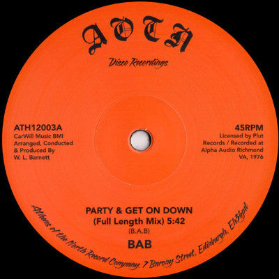 Party & Get On Down (New 12")