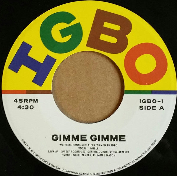 Gimme Gimme (New 7")