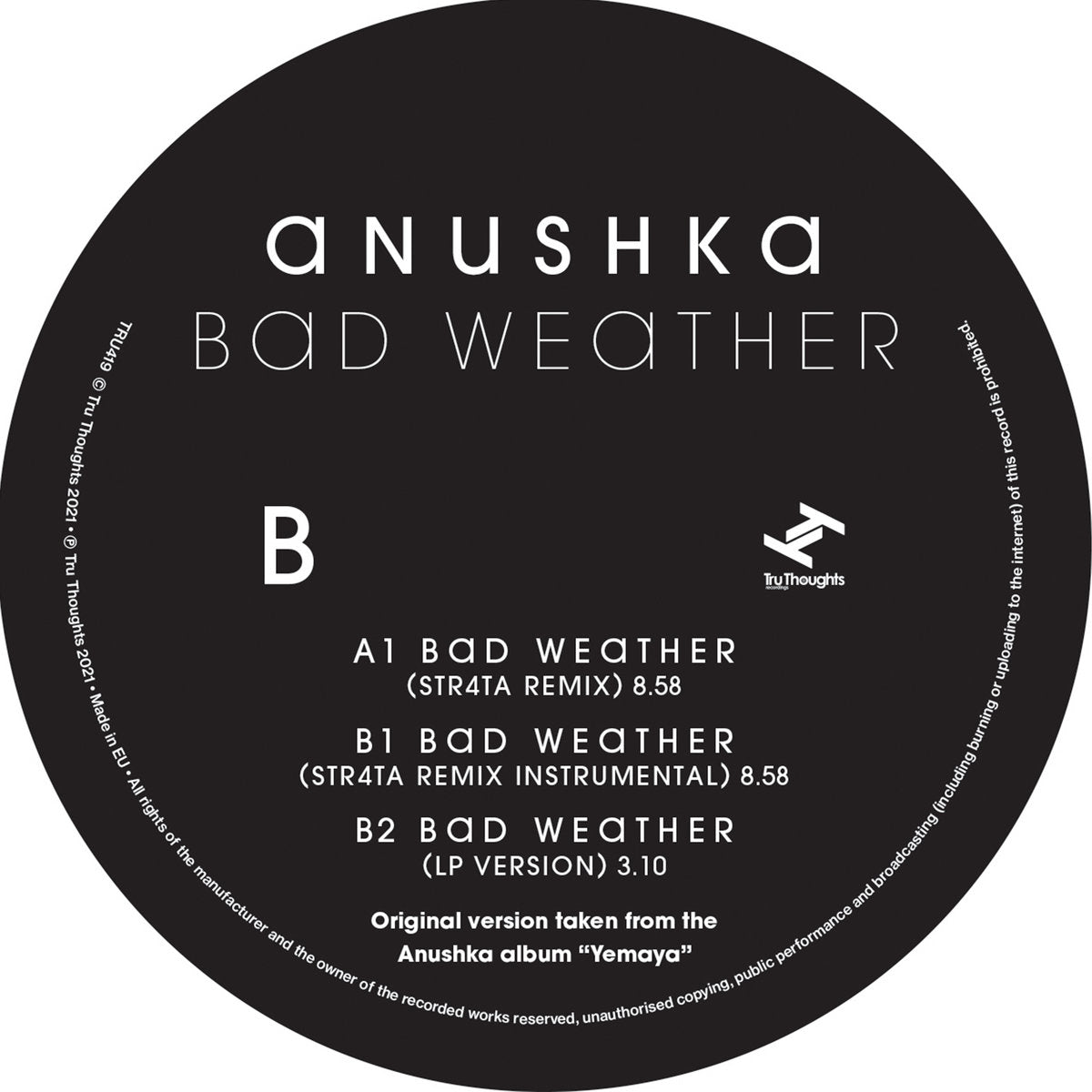 Bad Weather (STR4TA Remix) (New 12")