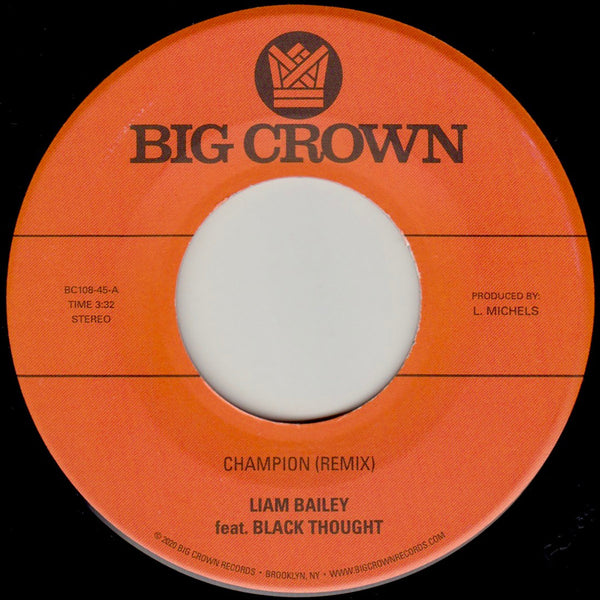 Champion (Remix) feat. Black Thought b/w Ugly Truth (Remix) feat. Lee Scratch Perry (New 7")