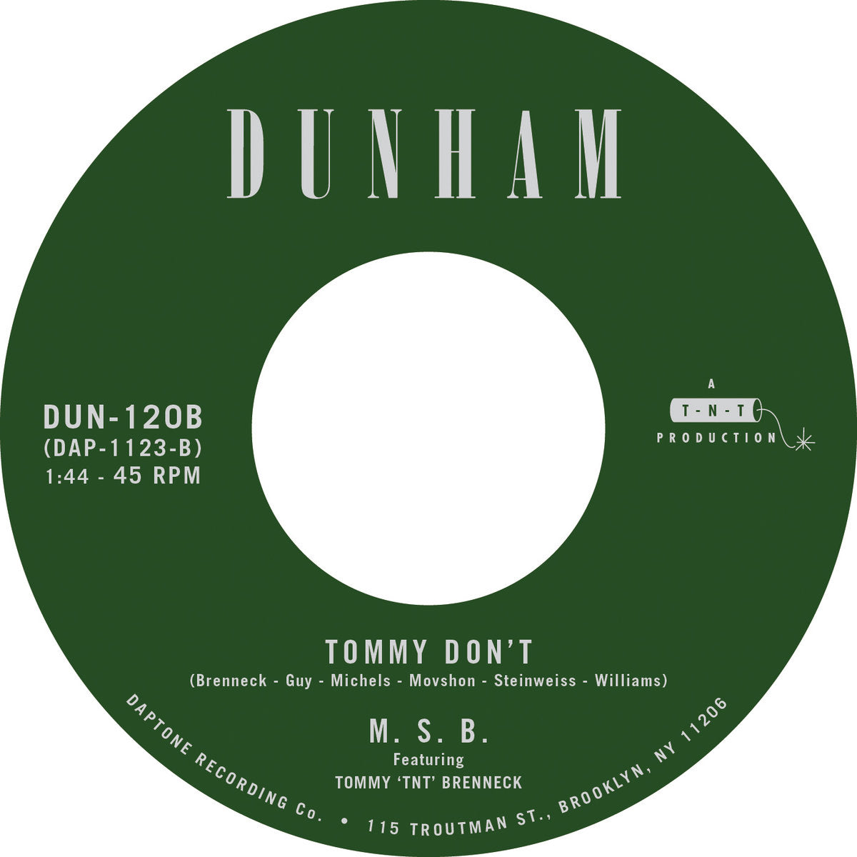 There's A New Day Coming / Tommy Don't (New 7")