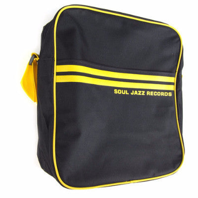 Record Bag - Black/Yellow 12"